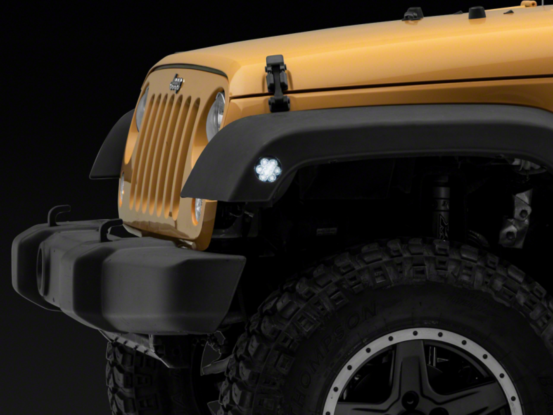 Picture of Raxiom 07-18 Jeep Wrangler JK Axial Series Whiite LED Side Marker Lights- Smoked