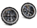 Picture of Raxiom 07-18 Jeep Wrangler JK Axial Spider LED Headlights w-Angel Eye Halo- Blk Housing Clear Lens