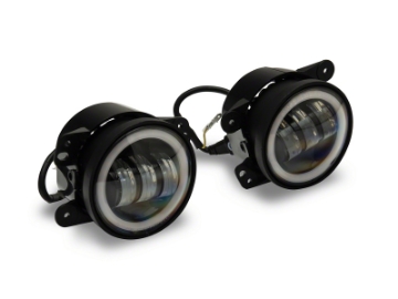 Picture of Raxiom 07-23 Jeep Wrangler JK & JL Axial Series Halo LED Fog Lights- Amber