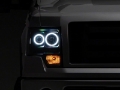 Picture of Raxiom 09-14 Ford F-150 Super White LED Halo Projector Headlights- Blk Housing Clear Lens