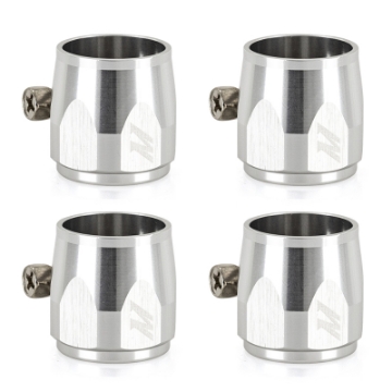 Picture of Mishimoto Aluminum -6AN Hex Finishers - Silver