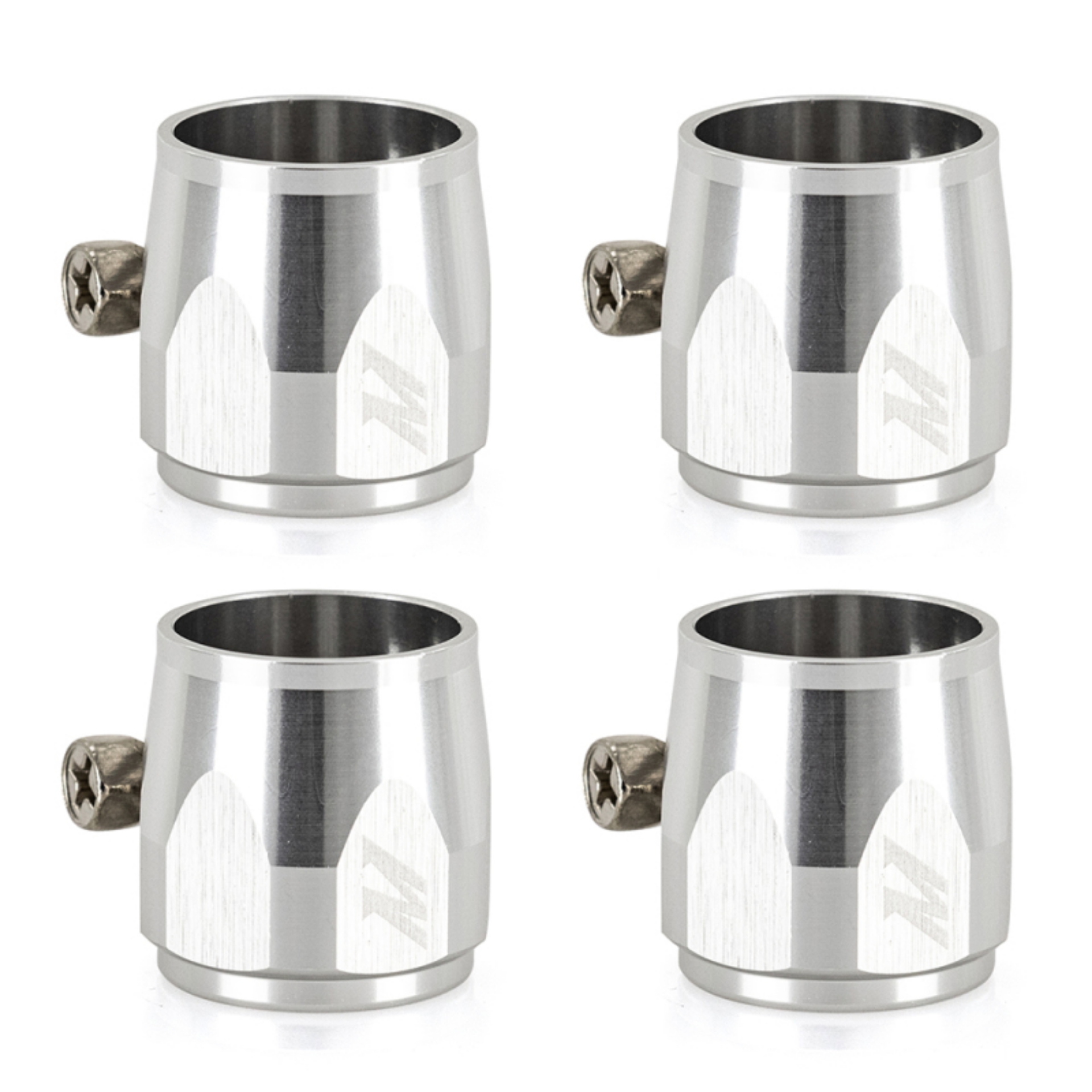 Picture of Mishimoto Aluminum -8AN Hex Finishers - Silver