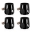 Picture of Mishimoto Aluminum -10AN Hex Finishers - Black