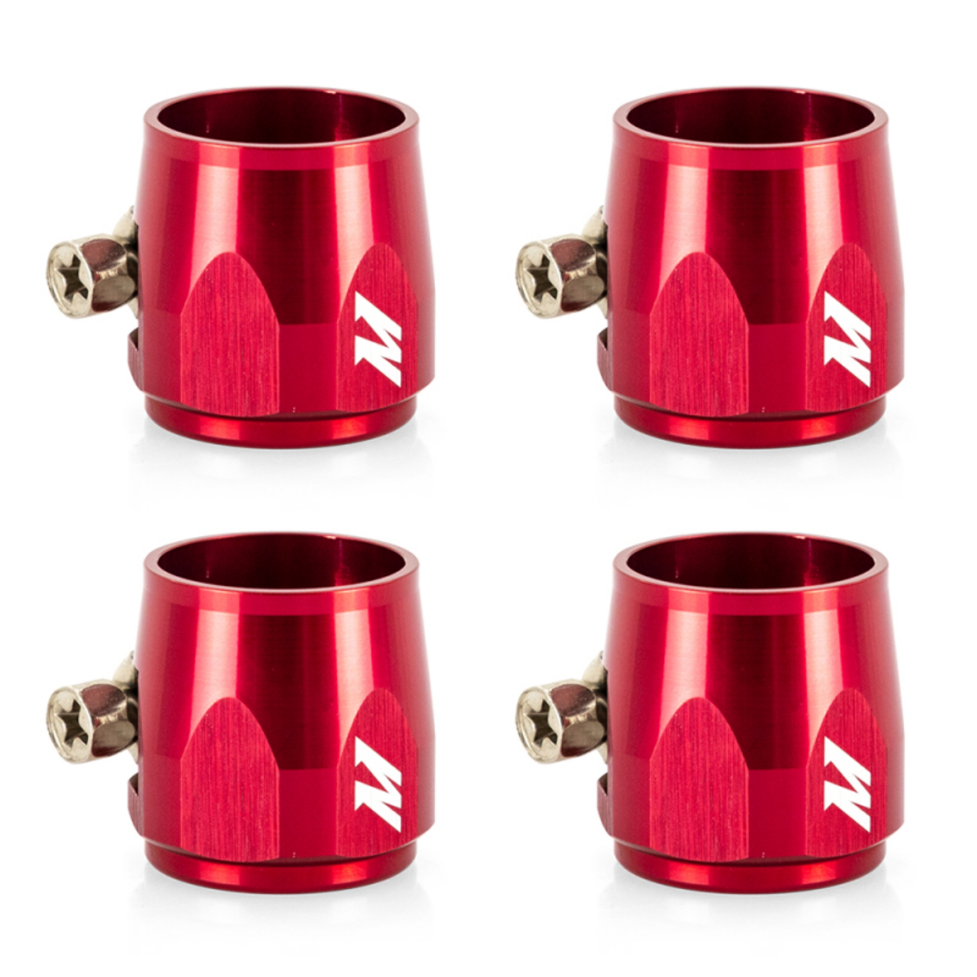 Picture of Mishimoto Aluminum -10AN Hex Finishers - Red