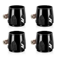 Picture of Mishimoto Aluminum -12AN Hex Finishers - Black