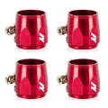Picture of Mishimoto Aluminum -12AN Hex Finishers - Red
