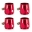 Picture of Mishimoto Aluminum -12AN Hex Finishers - Red