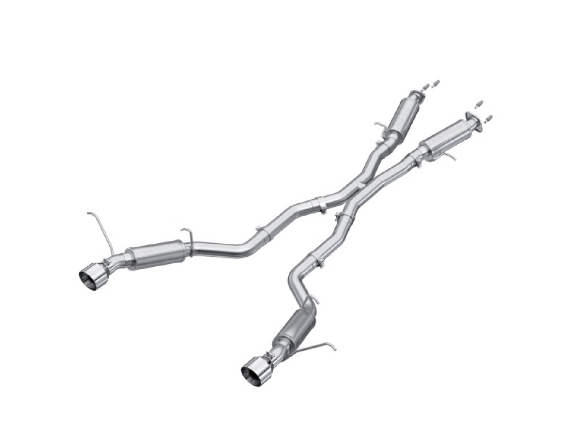 Picture of MBRP 2012+ Jeep Grand Cherokee SRT 6-4L 3in Dual Rear Exit Aluminized Catback Exhaust - T304 Tips