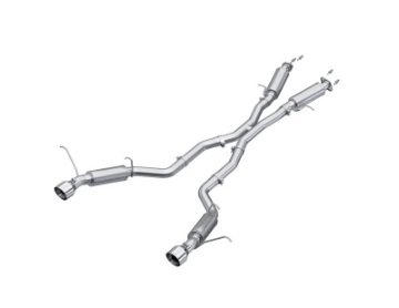 Picture of MBRP 2012+ Jeep Grand Cherokee SRT 6-4L 3in Dual Rear Exit Aluminized Catback Exhaust - T304 Tips