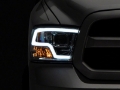 Picture of Raxiom 09-18 Dodge RAM 1500 Non-Projector LED Halo Headlights- Chrome Housing Clear Lens