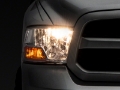 Picture of Raxiom 09-18 Dodge RAM 1500 Axial OEM Rep Headlights w- Single Bulb- Chrome Housing Clear Lens