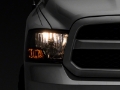 Picture of Raxiom 09-18 Dodge RAM 1500 Axial OEM Rep Headlights w- Single Bulb- Chrome Housing Smoked Lens