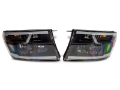 Picture of Raxiom 09-18 Dodge RAM 1500-2500-3500 Axial Headlights w- SEQL LED Bar- Blk Housing Clear Lens