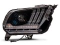 Picture of Raxiom 10-12 Ford Mustang LED Projector Headlights SEQL Turn Signals- Blk Housing Clear Lens