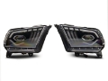 Picture of Raxiom 10-12 Ford Mustang w- Factory Halogen LED Projector Headlights- Blk Housing Clear Lens