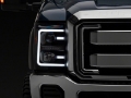 Picture of Raxiom 11-16 Ford F-250 Super Duty LED Projector Headlights - Blk Housing Clear Lens