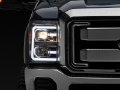 Picture of Raxiom 11-16 Ford F-250 Super Duty LED Projector Headlights - Chrome Housing Clear Lens