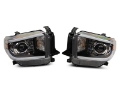 Picture of Raxiom 14-21 Toyota Tundra Axial Projector Headlights w- SEQL LED Bar- Blk Housing Clear Lens