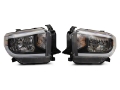 Picture of Raxiom 14-21 Toyota Tundra Axial Series Headlights w- SEQL LED Bar- Blk Housing Clear Lens