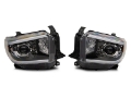 Picture of Raxiom 14-21 Toyota Tundra Axial Series Projector Headlights w- LED Bar- Blk Housing Clear Lens
