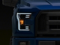 Picture of Raxiom 15-17 Ford F-150 Projector Headlights w- LED Accent- Chrome Housing Clear Lens