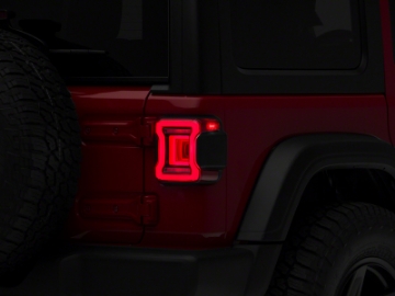 Picture of Raxiom 18-23 Jeep Wrangler JL Horizon LED Tail Lights- BlkHousing- Red Lens