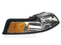 Picture of Raxiom 99-04 Ford Mustang Axial Series OE Style Headlights- Chrome Housing Clear Lens