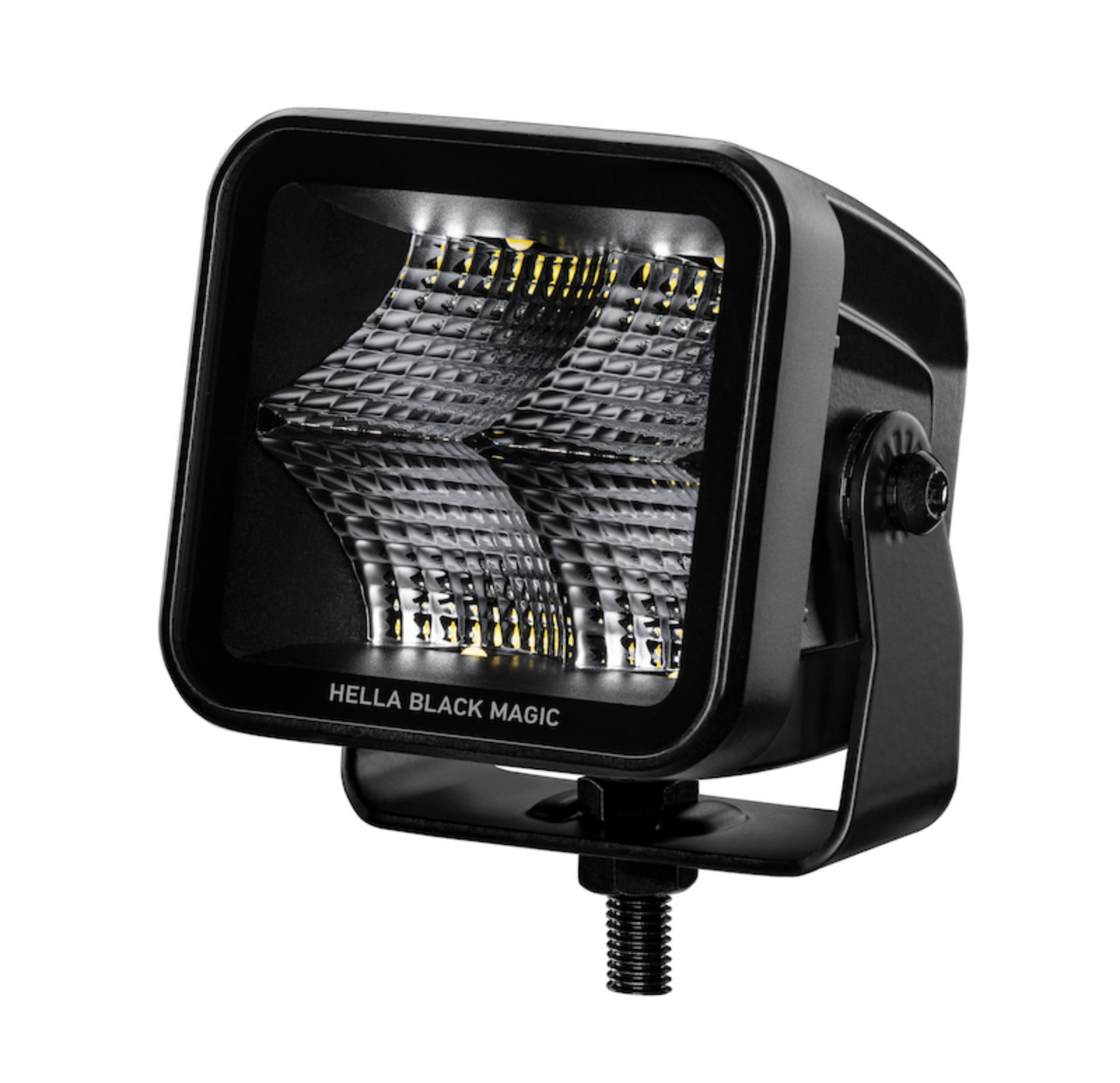Picture of Hella Universal Black Magic 3-2in L-E-D- Cube Kit - Flood Beam