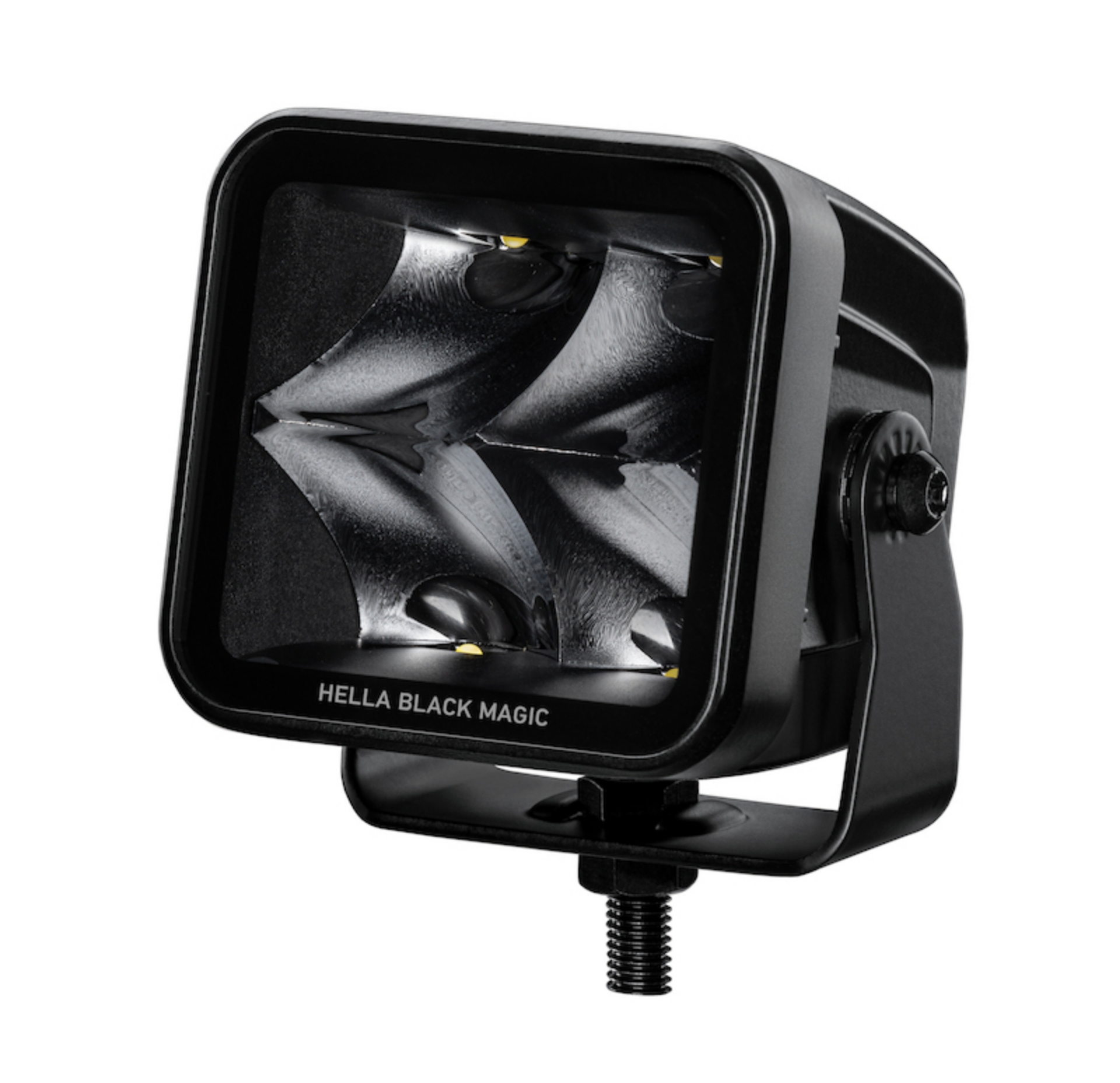 Picture of Hella Universal Black Magic 3-2in L-E-D- Cube Kit - Spot Beam