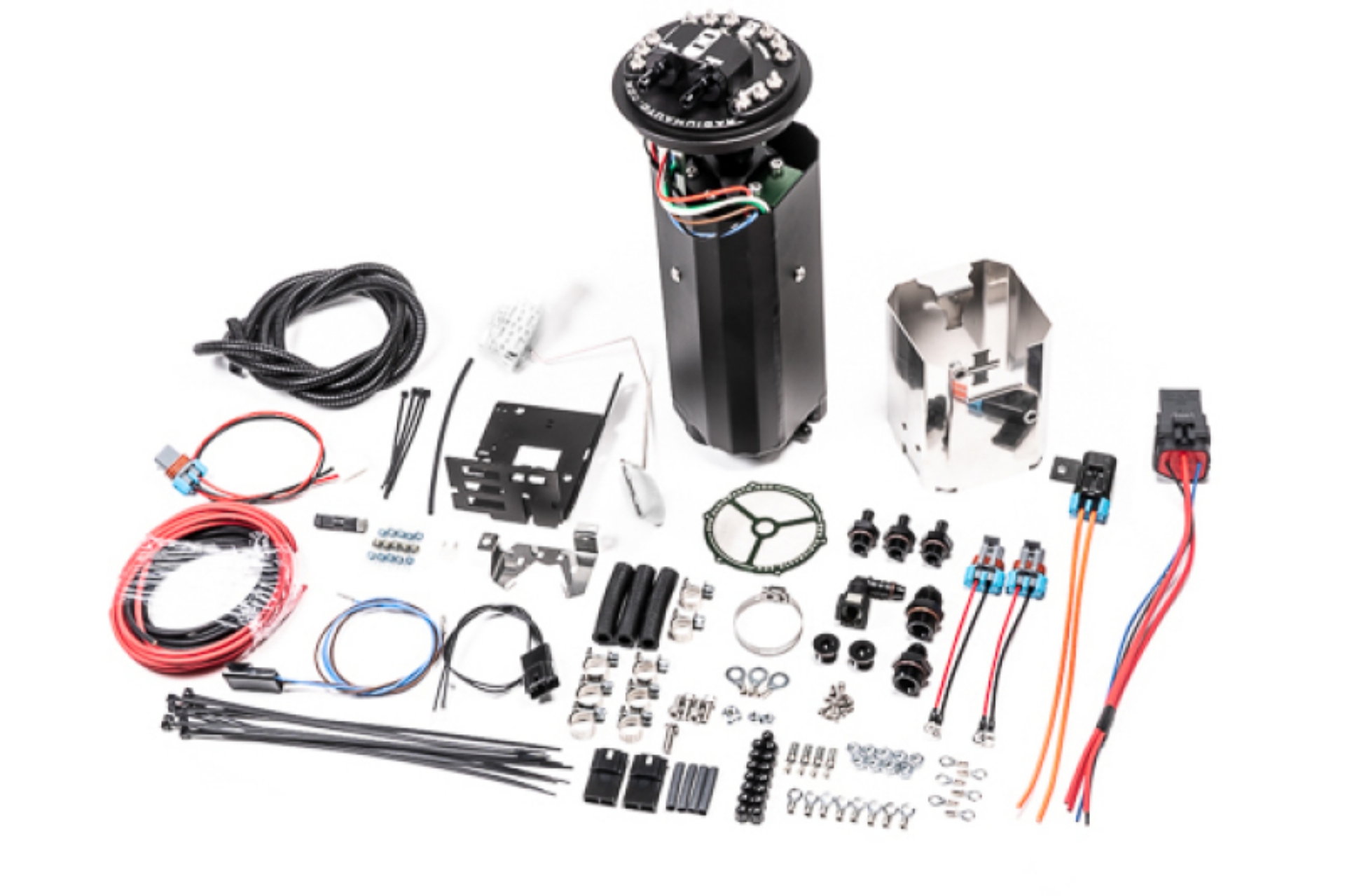 Picture of Radium Nissan R32 GT-R Fuel Hanger Surge Tank Brushless TI Auto E5LM - Pumps Not Included