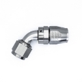 Picture of DeatschWerks 10AN Female Swivel 60-Degree Hose End CPE - Anodized Titanium
