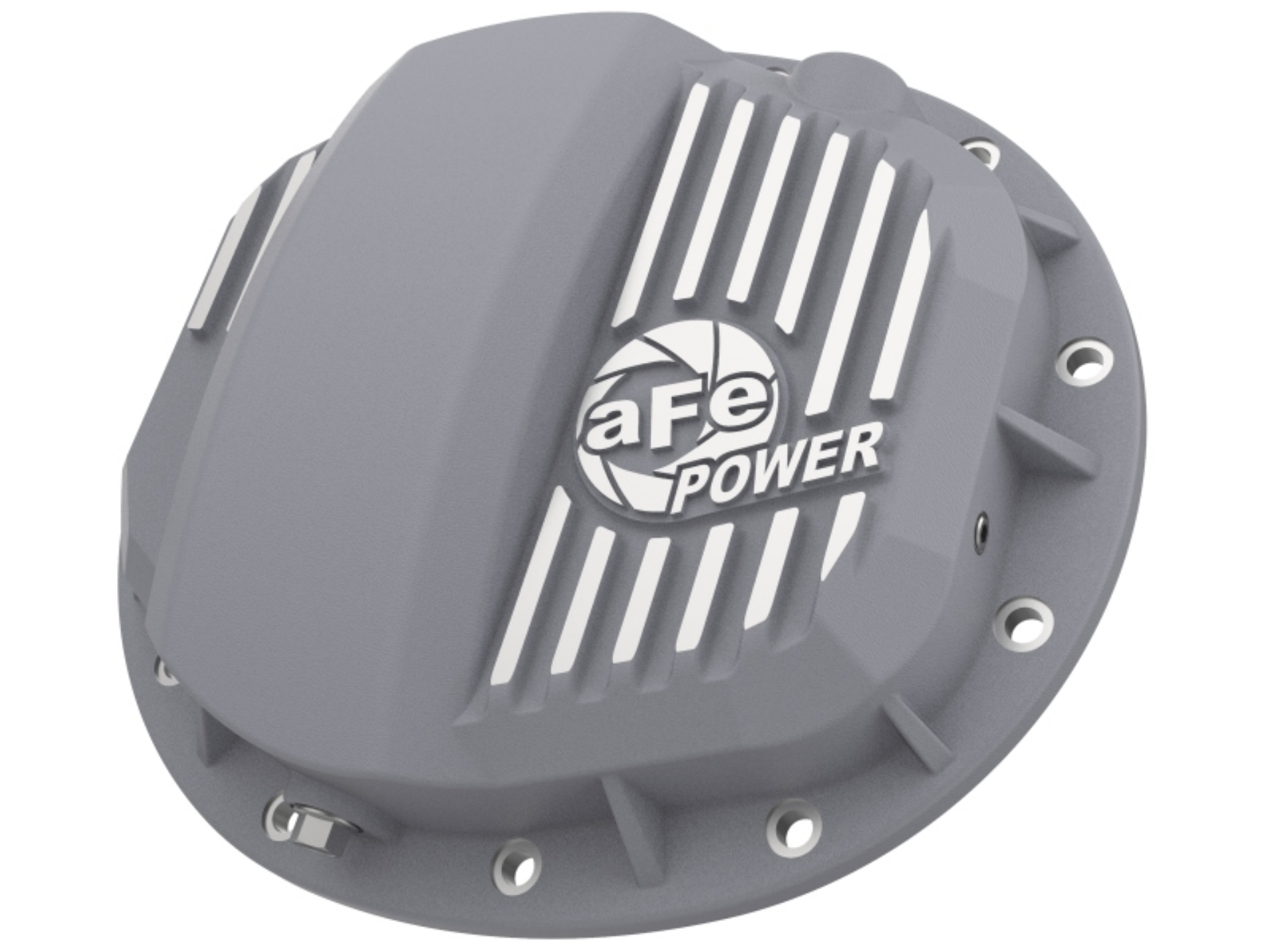 Picture of aFe Pro Series GMCH 9-5 Rear Diff Cover Raw w- Machined Fins 19-20 GM Silverado-Sierra 1500