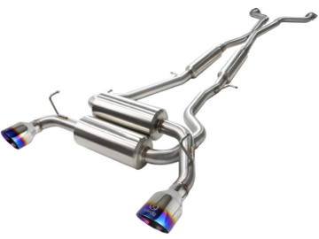 Picture of aFe Takeda 2-1-2in 304SS Cat-Back Exhaust Infiniti G37 08-13-Q60 14-15 V6-3-7 w- Blue Flame Tips