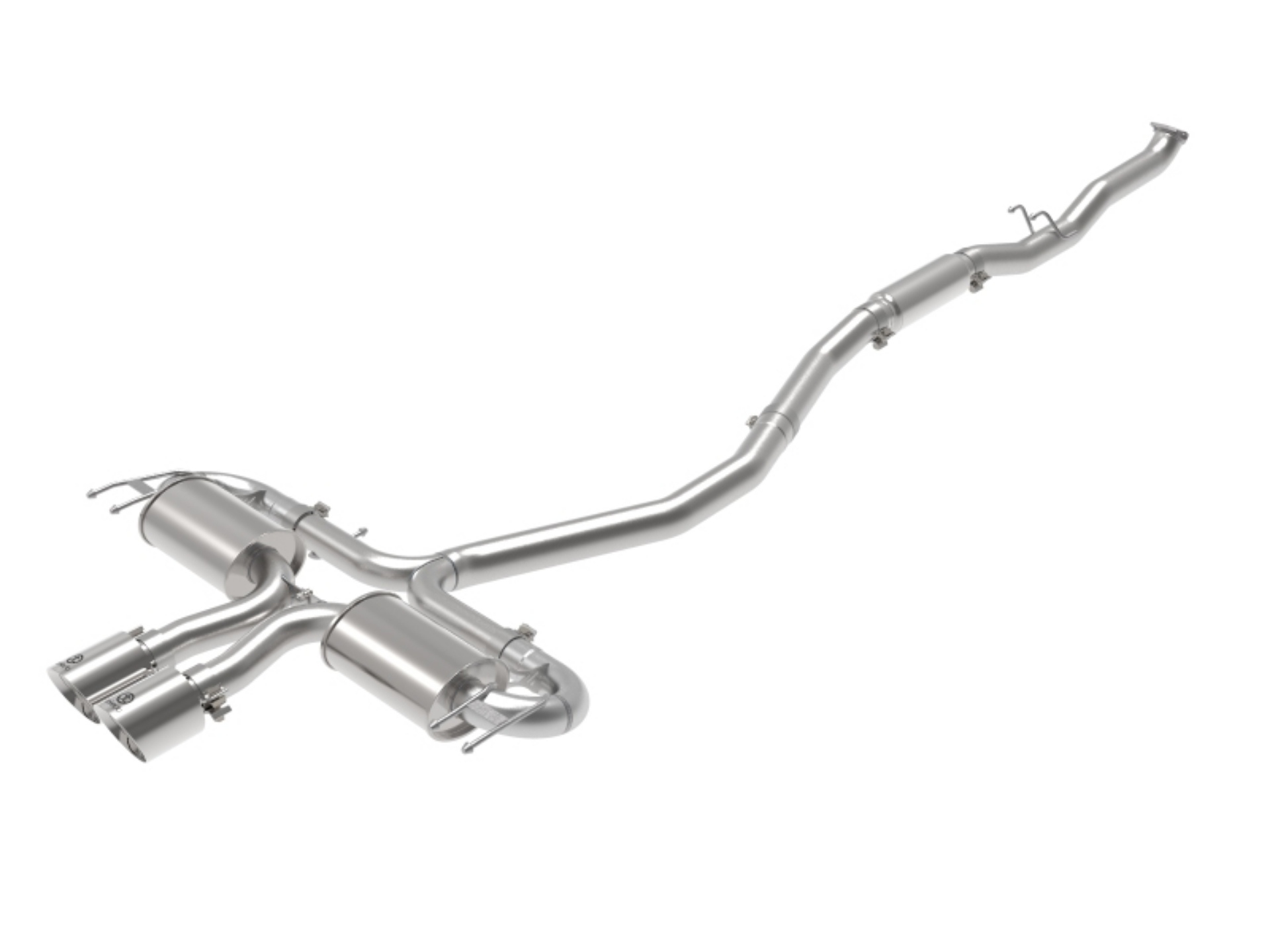 Picture of aFe Takeda 3in 304 SS Cat-Back Exhaust System w-Polished Tips 17-21 Honda Civic Sport L4-1-5L t