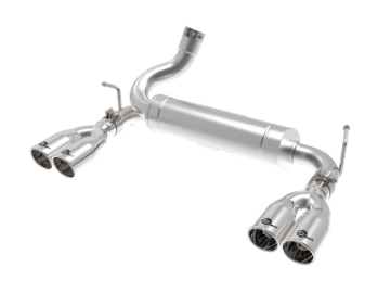 Picture of aFe Rebel Series 2-5in 409 SS Axle-Back Exhaust Polished 07-18 Jeep Wrangler JK V6-3-6L-3-8L