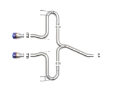 Picture of aFe Takeda 2-1-2in 304 SS Axle-Back Exhaust w-Blue Flame Tips 17-20 Honda Civic Sport L4-1-5L t