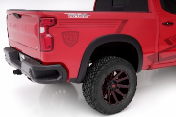 Picture of Lund 19-21 Chevy Silverado 1500 SX-Sport Textured Elite Series Rear Fender Flares - Black 2 Pc