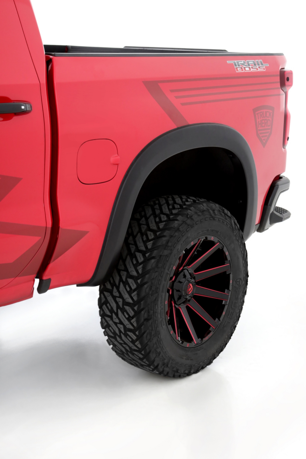 Picture of Lund 19-21 Chevy Silverado 1500 SX-Sport Smooth Elite Series Rear Fender Flares - Black 2 Pc