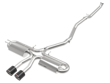 Picture of aFe Takeda 3in 304 SS Cat-Back Exhaust System w- Carbon Tips 2017+ Honda Civic Si 4dr I4 1-5L t