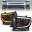 Picture of ANZO 14-21 Toyota Tundra OE Halogen w-LED DRL LED Crystal Headlights w- Switchback & DRL - Blk