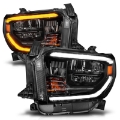 Picture of ANZO 14-21 Toyota Tundra OE Halogen w-LED DRL LED Crystal Headlights w- Switchback & DRL - Blk