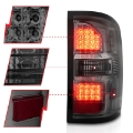 Picture of ANZO 2014-2018 GMC Sierra LED Tail Lights Black Housing Smoke Lens