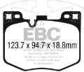 Picture of EBC 2021+ BMW G20 3-Series Bluestuff Front Brake Pads