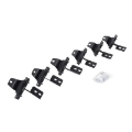 Picture of Go Rhino 18-22 Jeep Wrangler JLU 4DR Mounting Brackets V-Series V3-RB10 Slim-RB20 Slim - Tex- Blk
