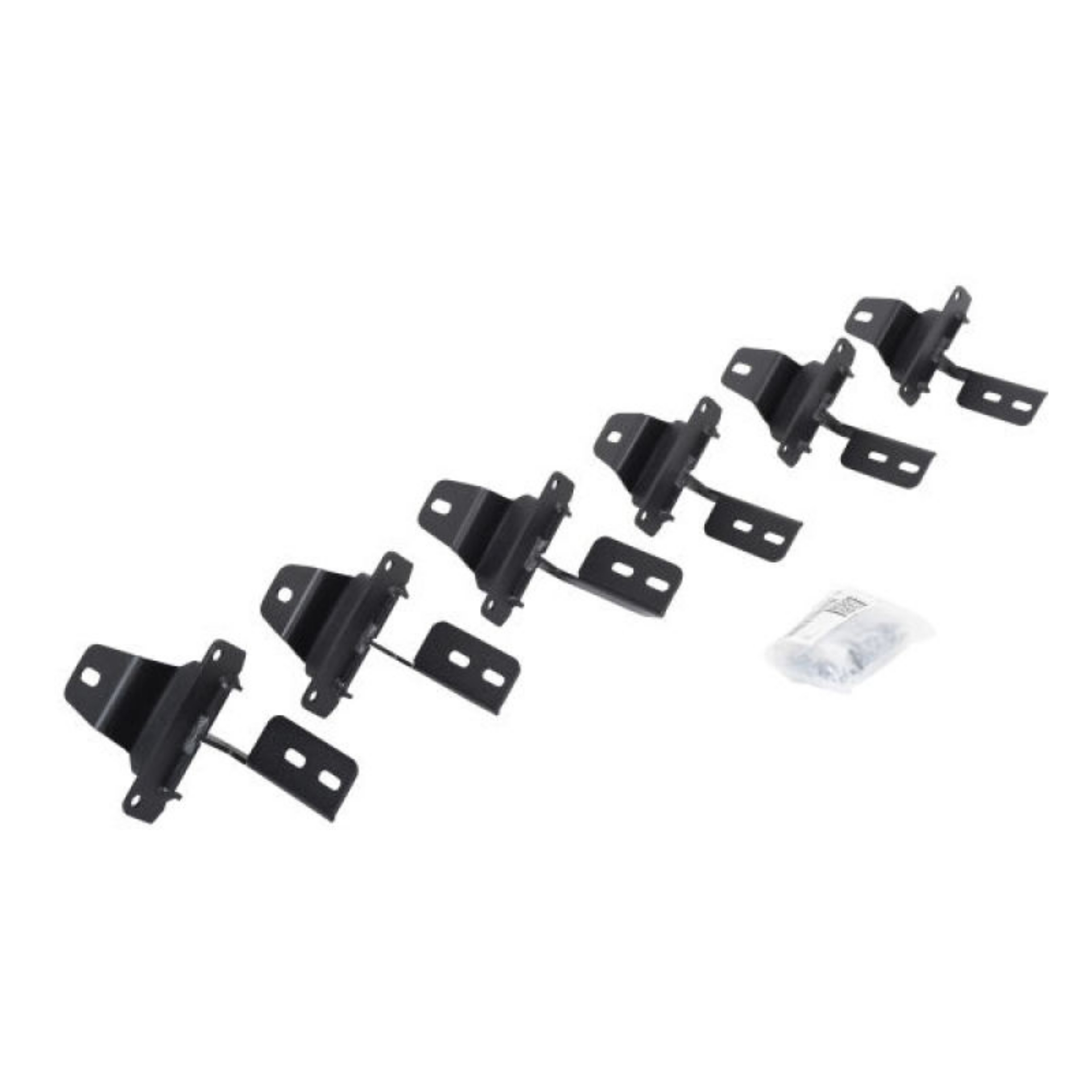 Picture of Go Rhino 18-22 Jeep Wrangler JLU 4DR Mounting Brackets V-Series V3-RB10 Slim-RB20 Slim - Tex- Blk