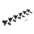 Picture of Go Rhino 18-22 Jeep Wrangler JLU 4DR Mounting Brackets V-Series V3-RB10 Slim-RB20 Slim - Tex- Blk