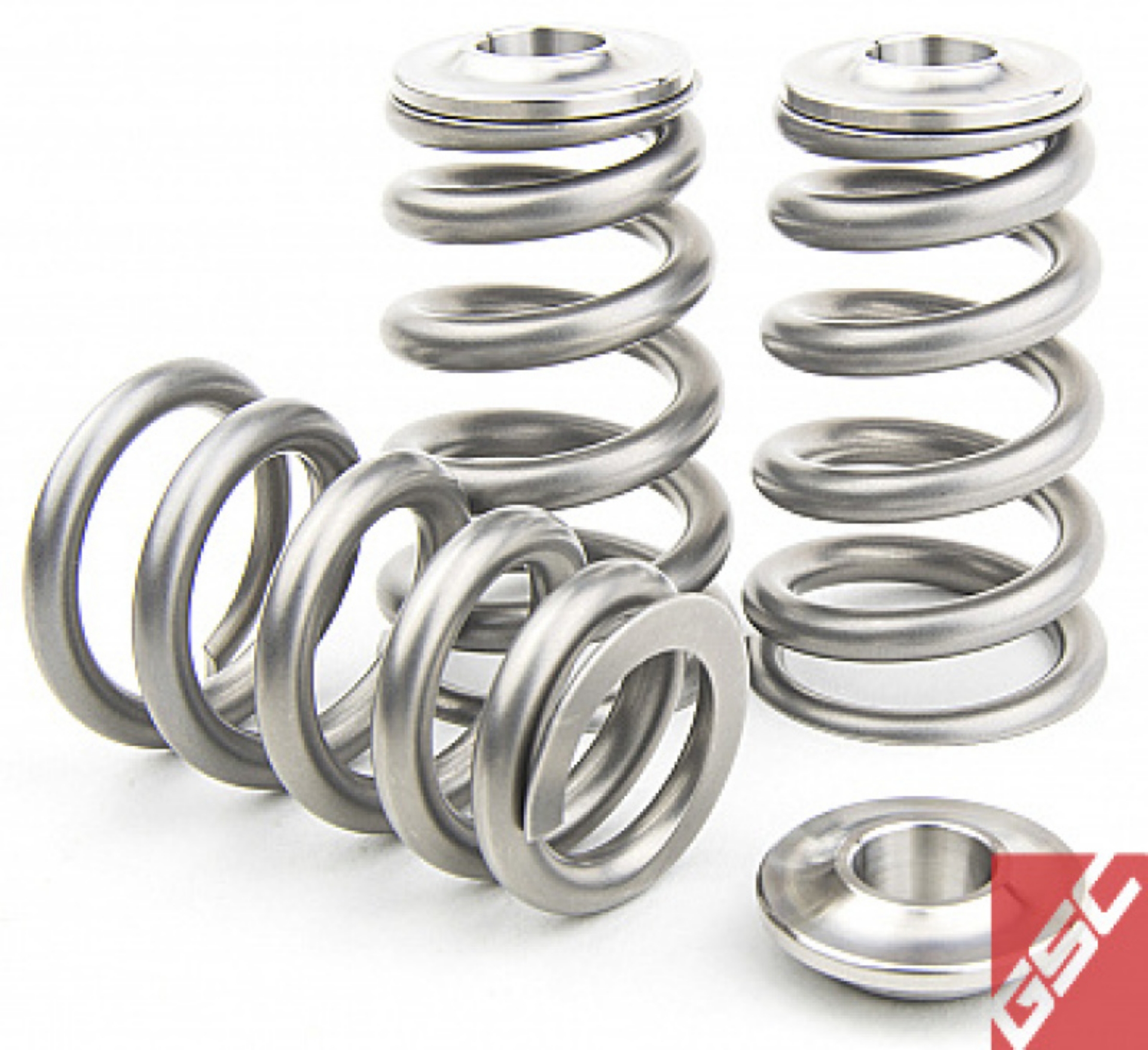 Picture of GSC P-D Toyota 2JZ-GTE Extreme Pressure Single Conical Valve Spring and Ti Retainer Kit
