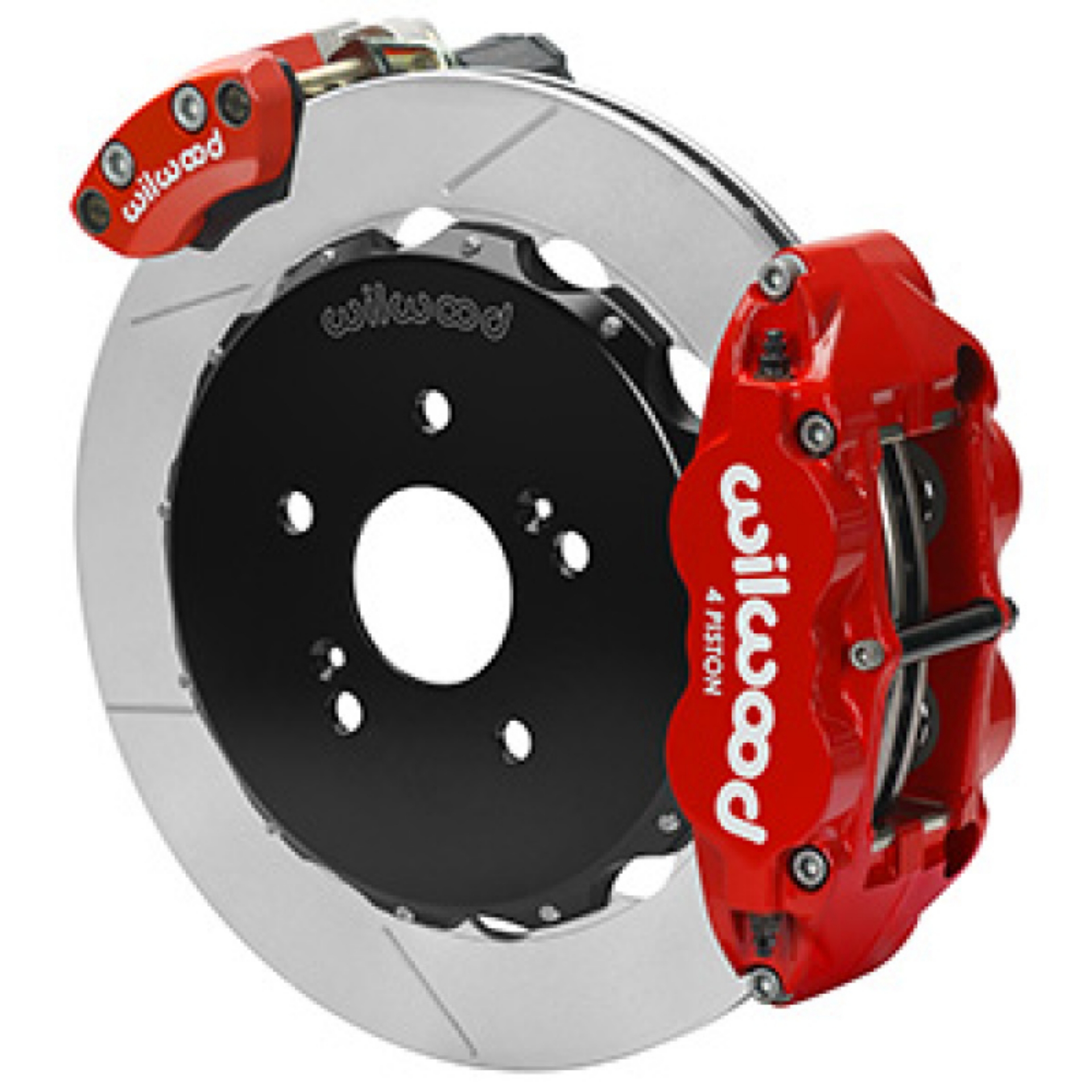 Picture of Wilwood Narrow Superlite 4R Front Hat Kit 12-88in Drill Red Honda S2000