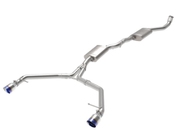 Picture of afe MACH Force-Xp 13-16 Audi Allroad L4 SS Cat-Back Exhaust w- Blue Flame Tips