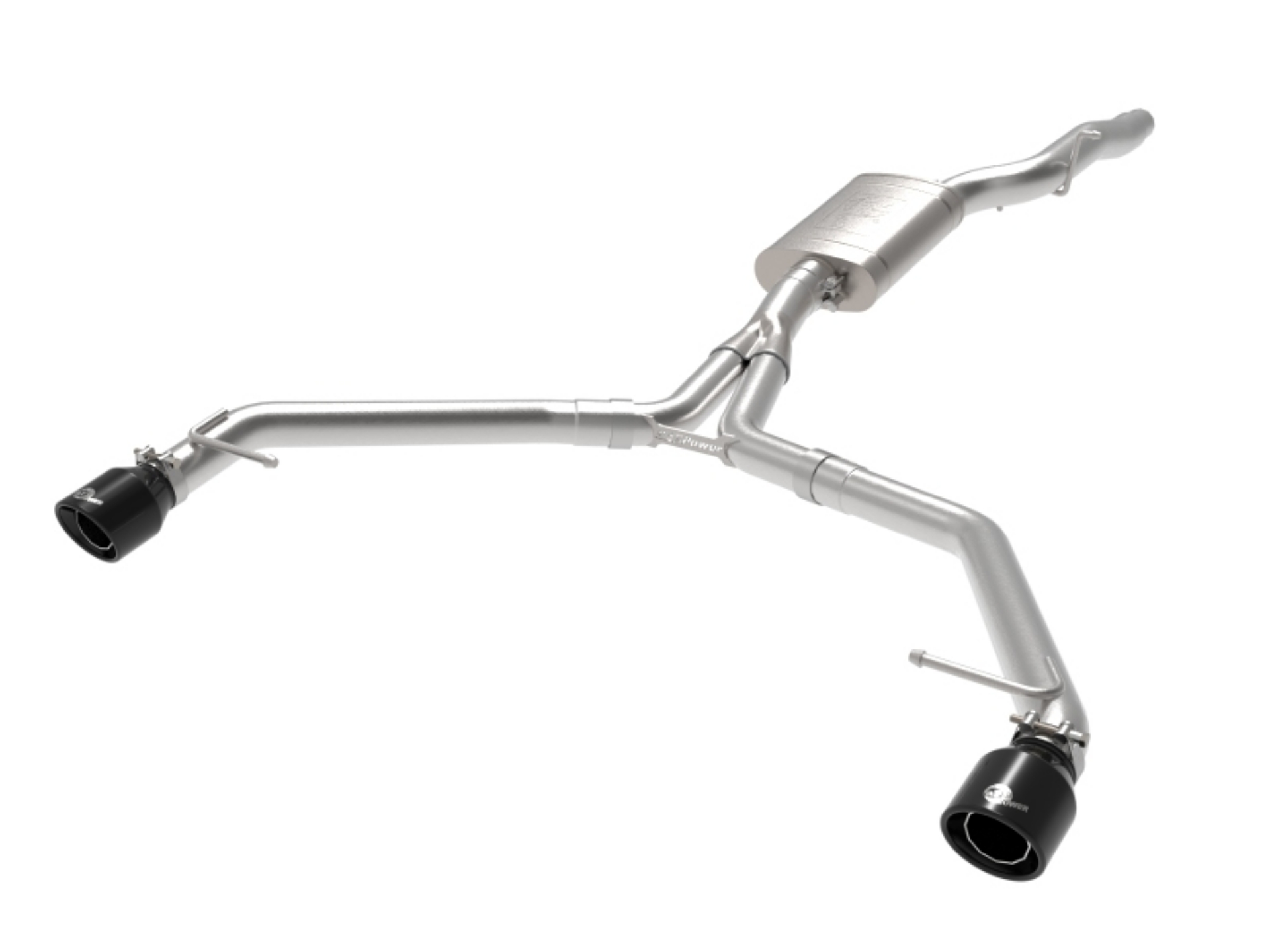 Picture of afe MACH Force-Xp 13-16 Audi Allroad L4 SS Axle-Back Exhaust w- Black Tips
